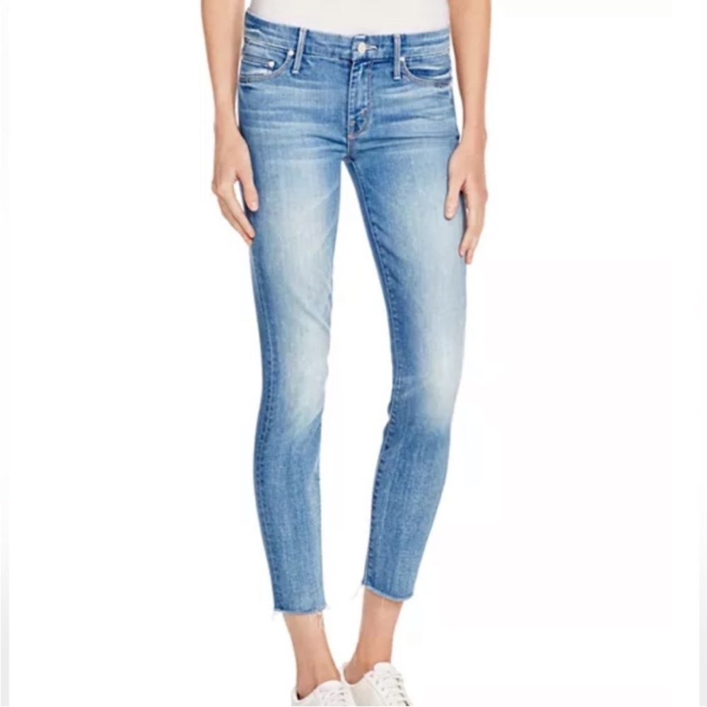 MOTHER Looker Jean Ankle Fray in Wash When Sparks Fly - Picture 4 of 9